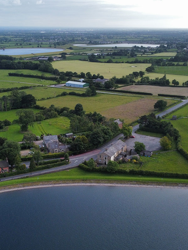 An aerial view of Longridge