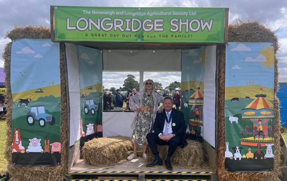 Deputy Mayor of Longridge Town Council Cllr. Lee Jameson attended the Longridge and Goosnargh Show.  Main Photo